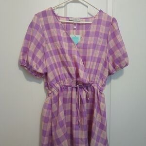 Hayden Lavender and Peach Plaid Top
20 p2p. 28 long